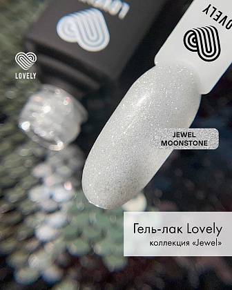 Гель-лак со светоотражающими частицами Lovely, коллекция "Jewel", оттенок лунного камня, 7 ml