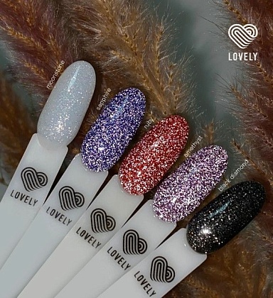 Гель-лак со светоотражающими частицами Lovely, коллекция "Jewel", оттенок лунного камня, 7 ml