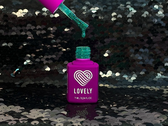 Гель-лак со светоотражающими частицами Lovely, коллекция "Jewel" Malachite, 7 ml