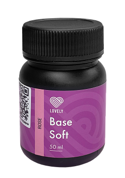 База Soft камуфлирующая средней консистенции Lovely, оттенок розовый, 50 ml