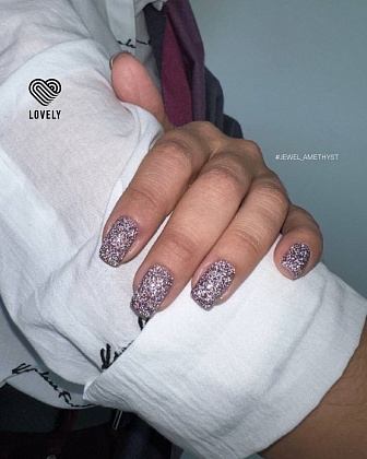 Гель-лак со светоотражающими частицами Lovely, коллекция "Jewel", оттенок радужного аметиста, 7 ml