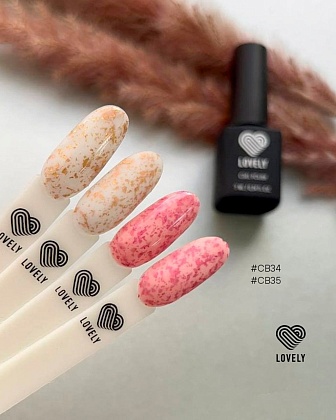 База цветная с золотой фольгой Lovely CB34, 7ml