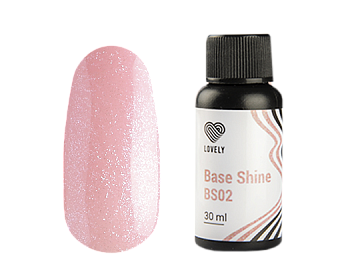 База камуфлирующая с шиммером Lovely, BS02, 30 ml